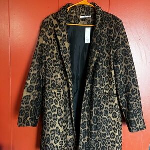 Leopard Print Women's Coat